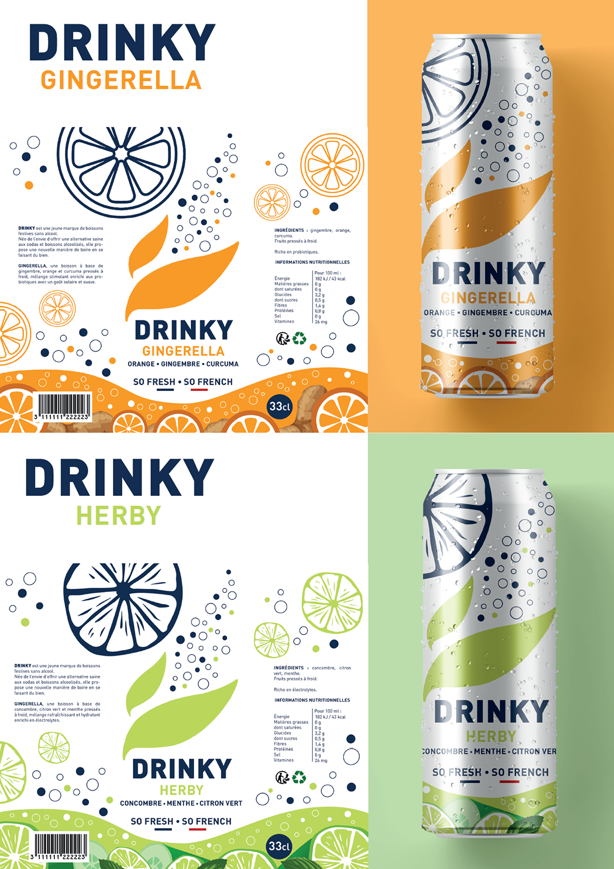 DRINKY - Identité visuelle - Branding